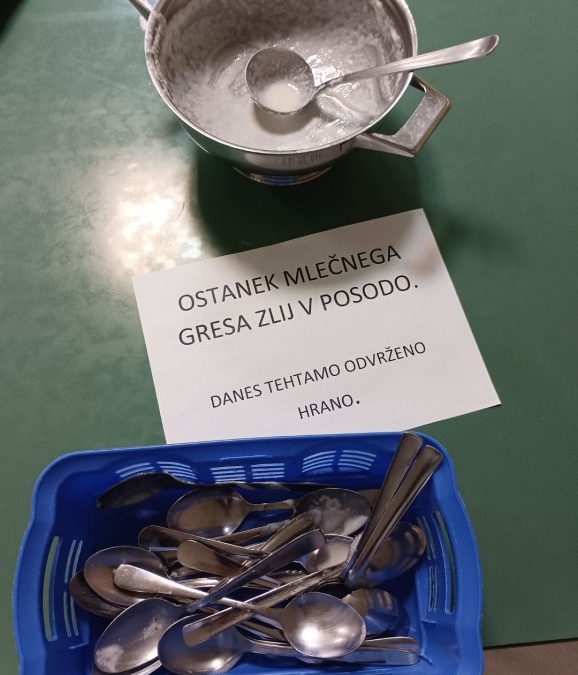 Slovenski dan brez zavržene hrane na OŠ Grm